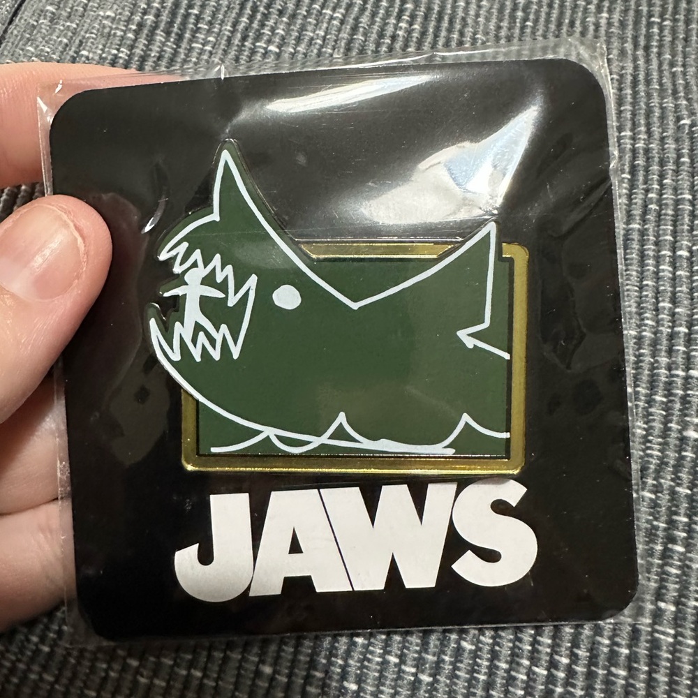 Horror Movie Large Enamel Pin Set Loot Crate Fright Jaws Plan 9 Little Red - Picture 3 of 6
